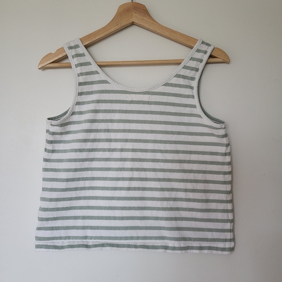 Madewell Summer Tank Top Boxy Crop Top Stripe Size XS - Picture 5 of 13